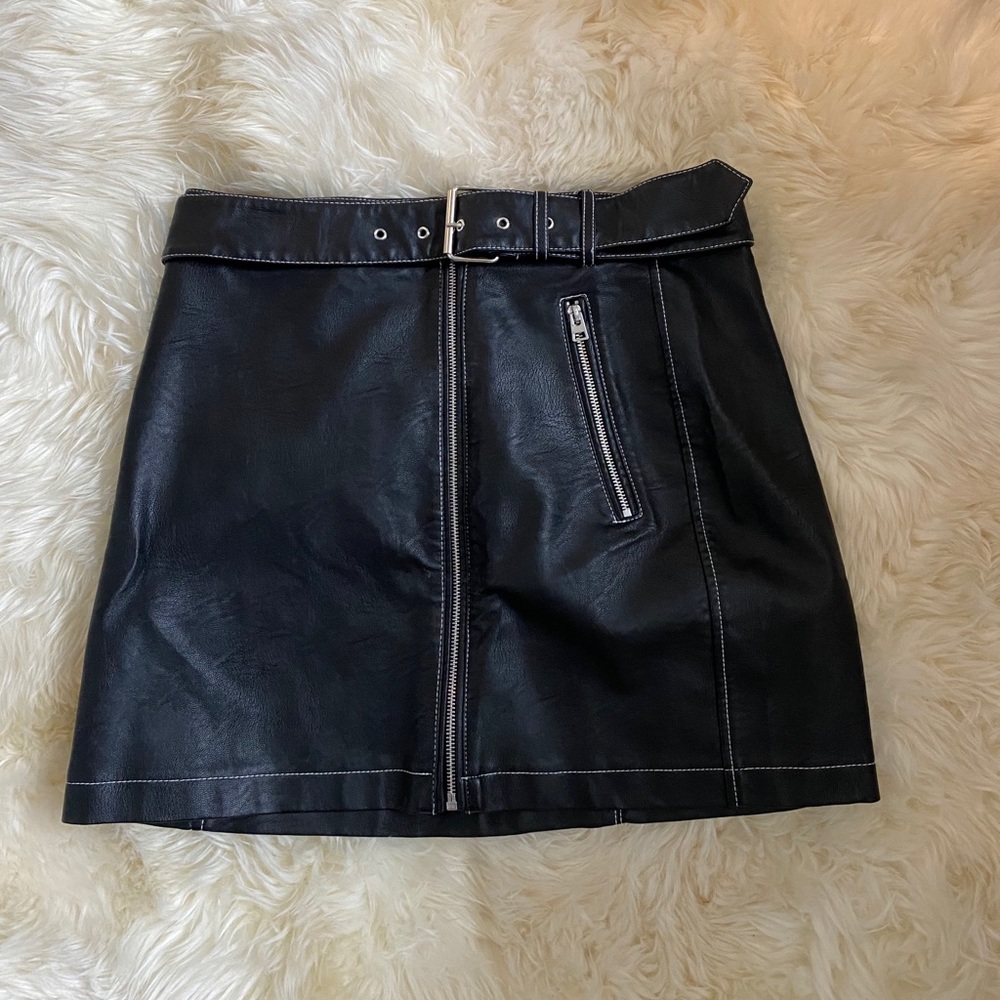 TopShop Faux Leather Skirt